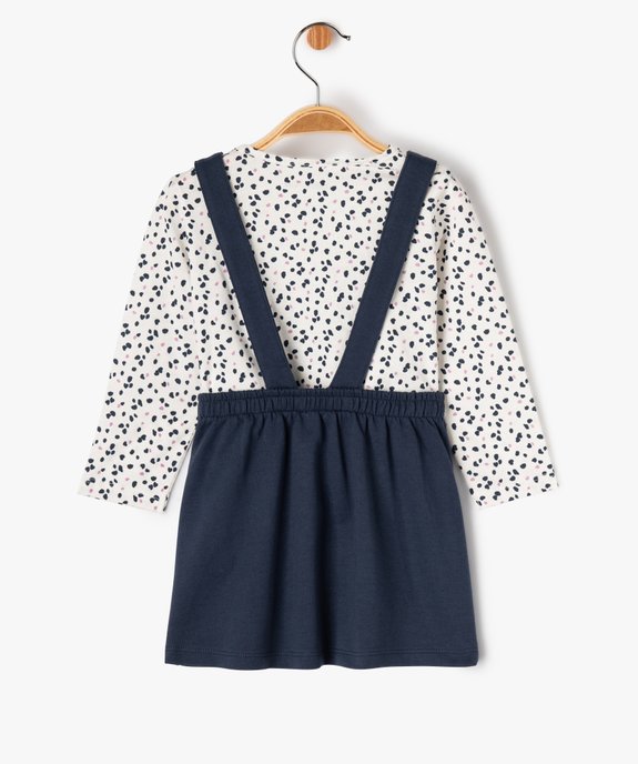 Ensemble 2 pièces robe + tee-shirt manches longues bébé fille vue6 - GEMO(BEBE DEBT) - GEMO