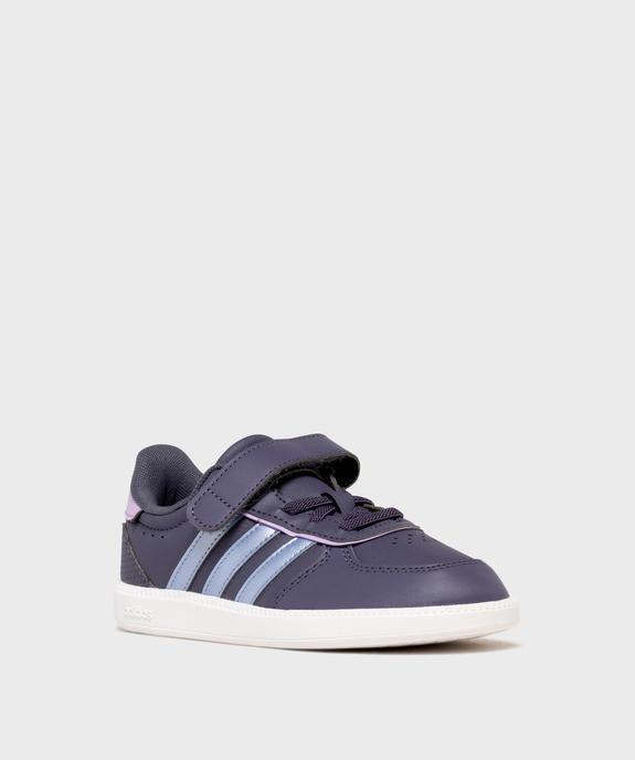 Baskets basses à scratch Breaknet Sleek EL fille - Adidas vue2 - ADIDAS - GEMO