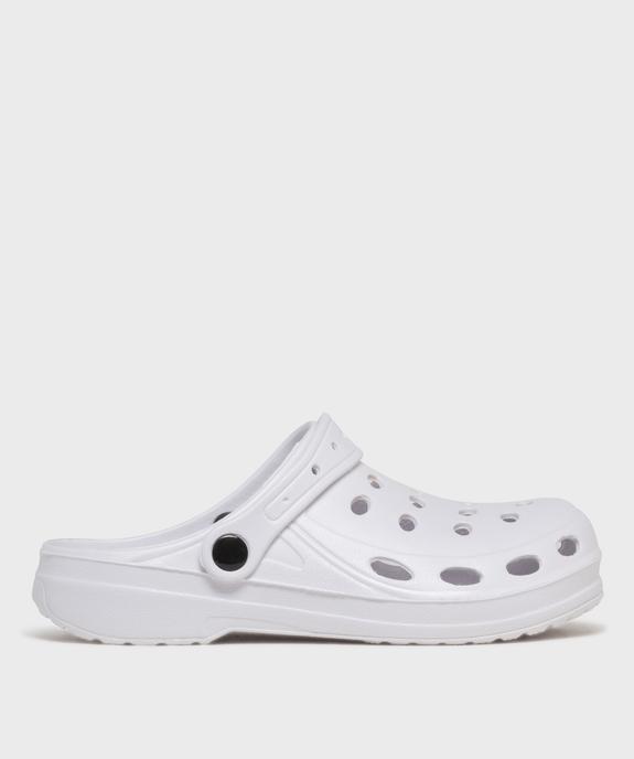 Sabots souples dessus uni perforé femme vue1 - GEMO (PLAGE) - GEMO