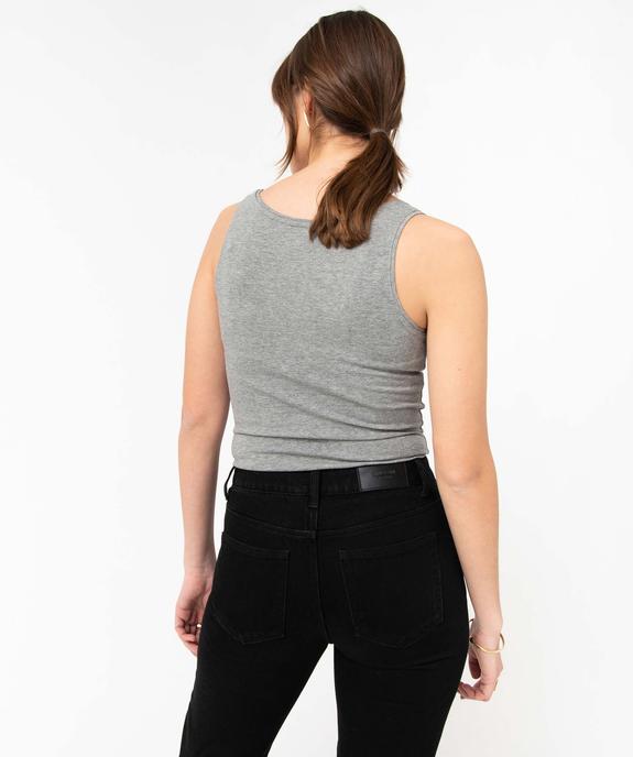 Débardeur femme uni col rond vue3 - GEMO(FEMME PAP) - GEMO