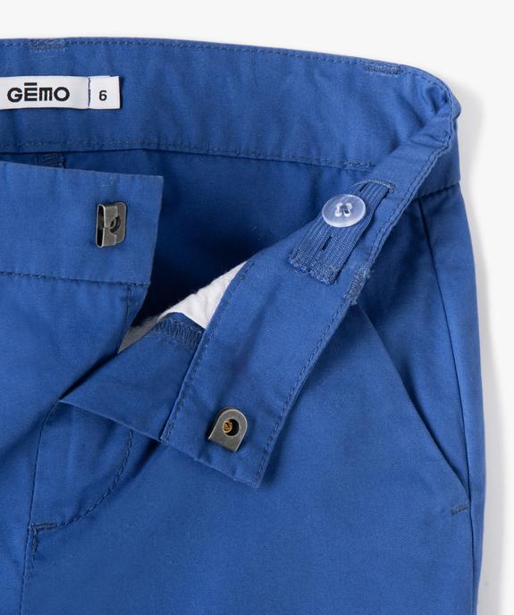 Bermuda garçon en toile de coton vue2 - GEMO (ENFANT) - GEMO