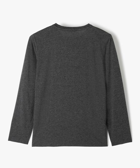 Tee-shirt garçon à manches longues spécial Noël vue3 - GEMO (JUNIOR) - GEMO