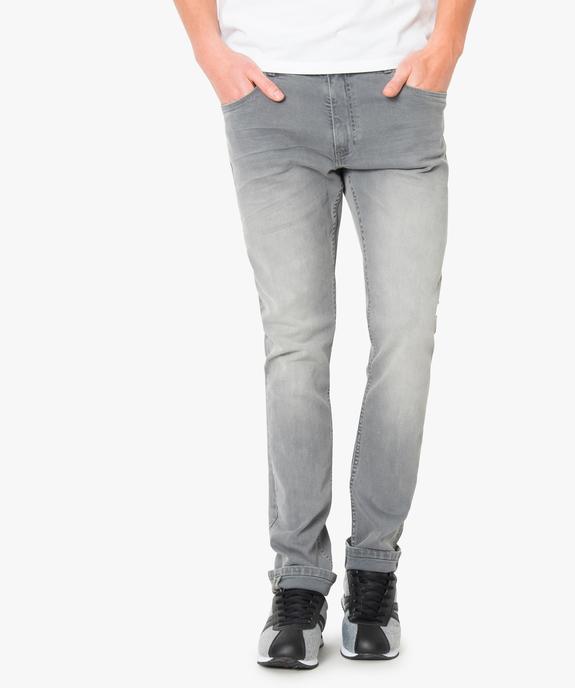 Jean Slim uni vue1 - GEMO (HOMME) - GEMO