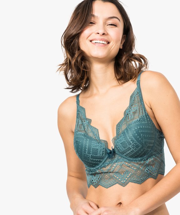 Soutien-gorge push-up en dentelle vue1 - GEMO(HOMWR FEM) - GEMO