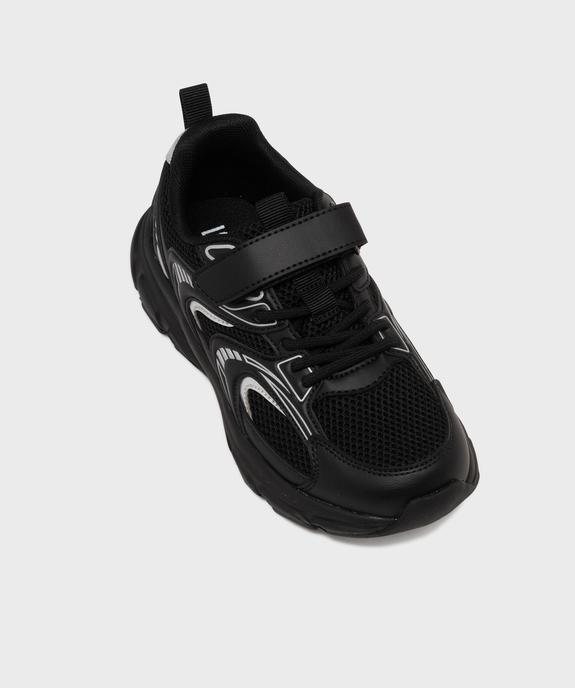 Baskets running à scratch multicolores garçon - 5 Miles vue5 - 5 MILES - GEMO