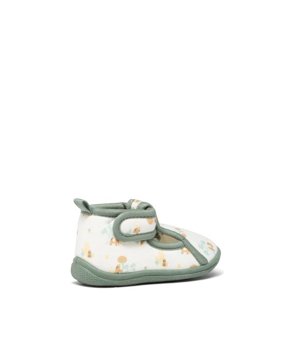 Chaussons imprimés jungle à scratch bébé vue4 - GEMO 4G BEBE - GEMO