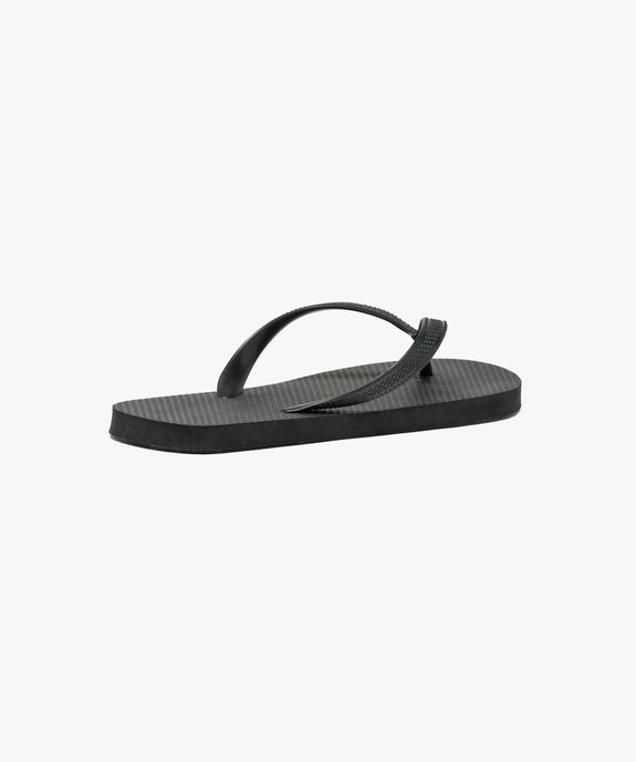 Tongs homme unies vue4 - GEMO (PLAGE) - GEMO