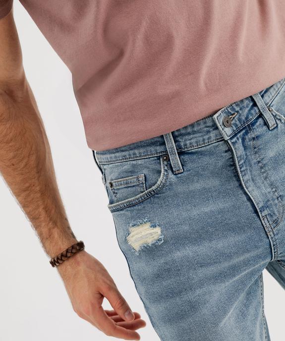 Jean skinny en denim de coton stretch homme vue2 - GEMO 4G HOMME - GEMO