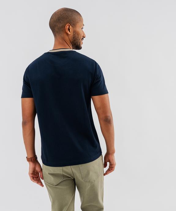 Tee-shirt col rond homme vue1 - GEMO 4G HOMME - GEMO