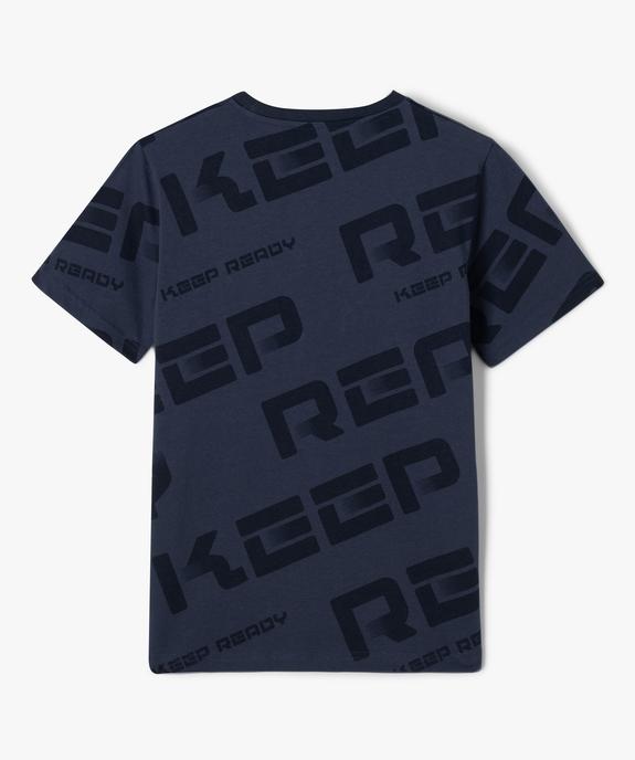 Tee-shirt à manches courtes imprimé garçon vue3 - GEMO (JUNIOR) - GEMO