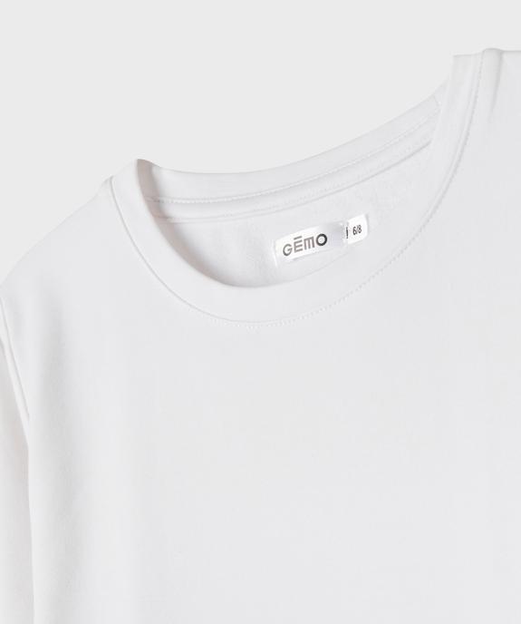 Tee-shirt chaud à manches longues et col rond mixte vue2 - GEMO (ENFANT) - GEMO