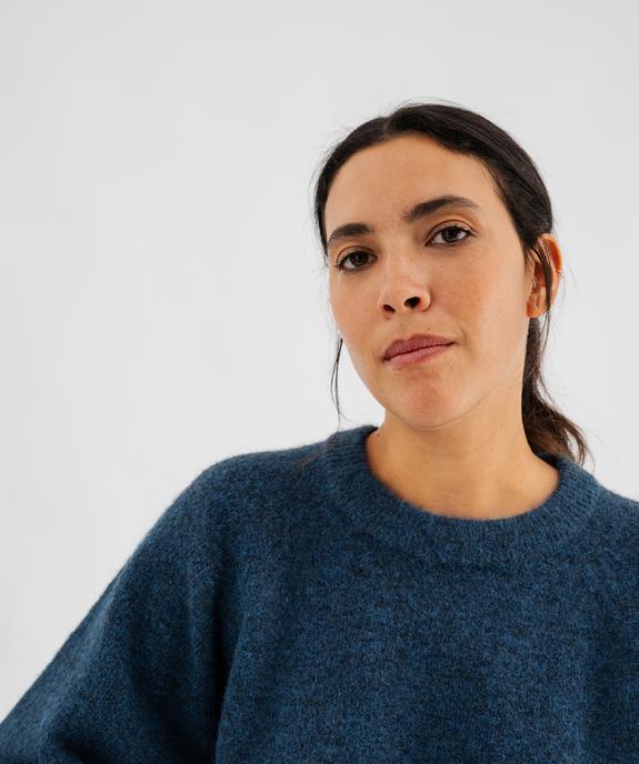 Pull manches courtes ample et douillet femme vue2 - GEMO(FEMME PAP) - GEMO