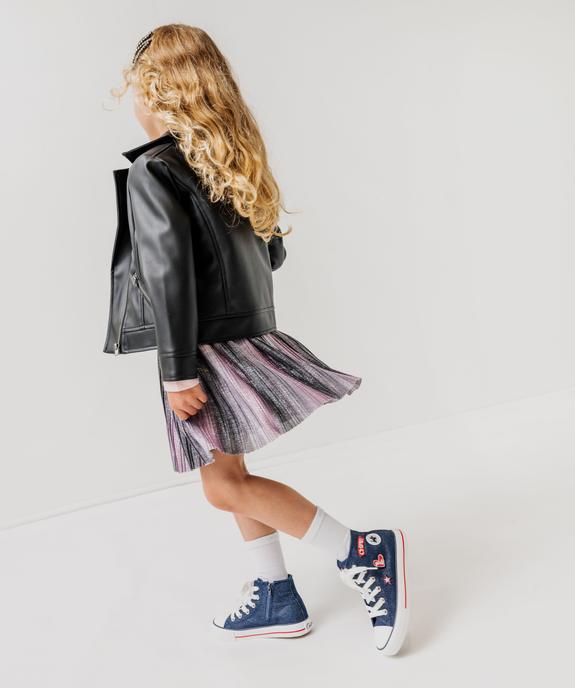 Blouson zippé look rock à doublure peluche vue6 - GEMO (ENFANT) - GEMO