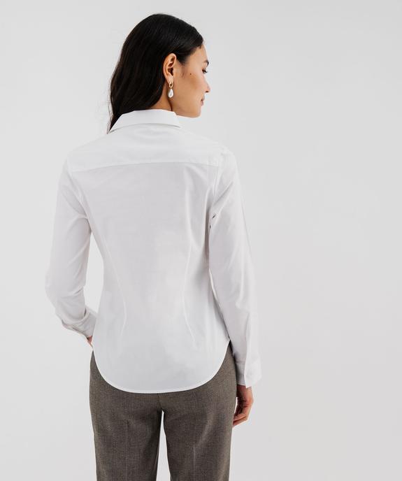 Chemise unie coupe cintrée femme vue3 - GEMO(FEMME PAP) - GEMO