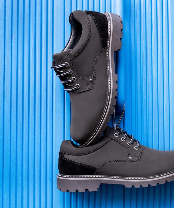 Derbies casual à semelle crantée homme - Tanéo vue1 - TANEO - GEMO