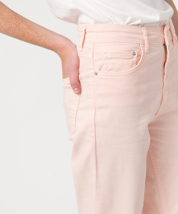 Jean femme large avec finitions franges longueur 7/8ème vue2 - GEMO(FEMME PAP) - GEMO