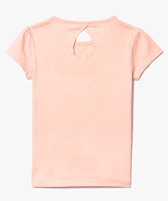 Tee-shirt imprimé à paillettes et sequins vue2 - GEMO (ENFANT) - GEMO