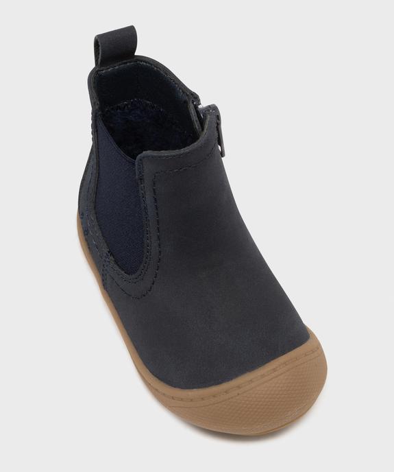 Boots Chelsea zippées bébé garçon - LuluCastagnette vue5 - LULUCASTAGNETTE - GEMO