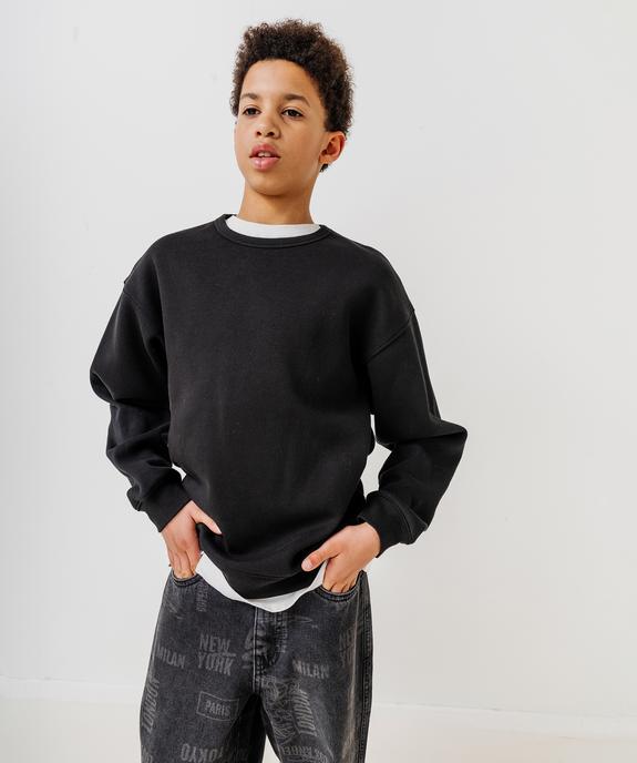 Sweat uni intérieur molletonné garçon vue1 - GEMO 4G GARCON - GEMO