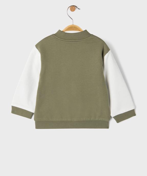 Sweat réversible imprimé dinosaures  bébé garçon vue3 - GEMO 4G BEBE - GEMO