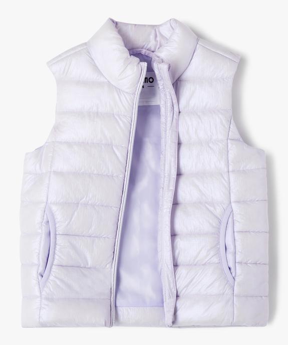 Doudoune sans manches avec col montant fille vue2 - GEMO 4G FILLE - GEMO