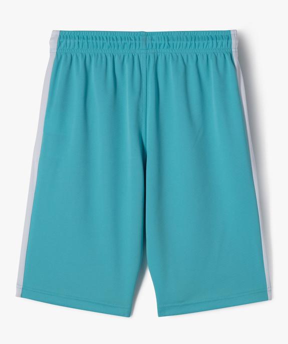 Bermuda de sport bicolore garçon vue3 - GEMO (JUNIOR) - GEMO