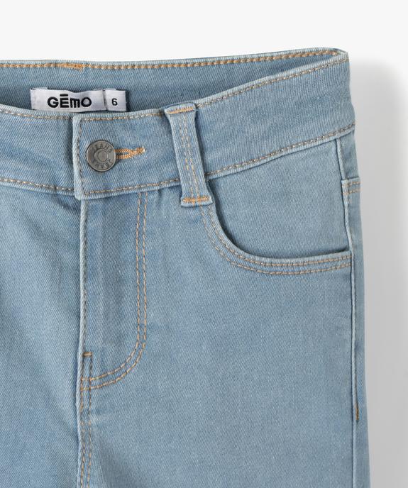 Jean fille coupe Skinny extensible vue2 - GEMO 4G FILLE - GEMO