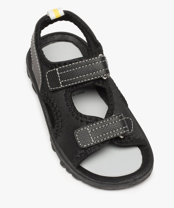 Sandales garçon multi-matières fermeture à scratch vue5 - GEMO (ENFANT) - GEMO