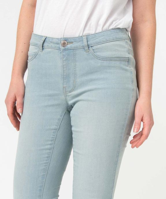 Jean femme délavé coupe slim vue12 - GEMO 4G FEMME - GEMO