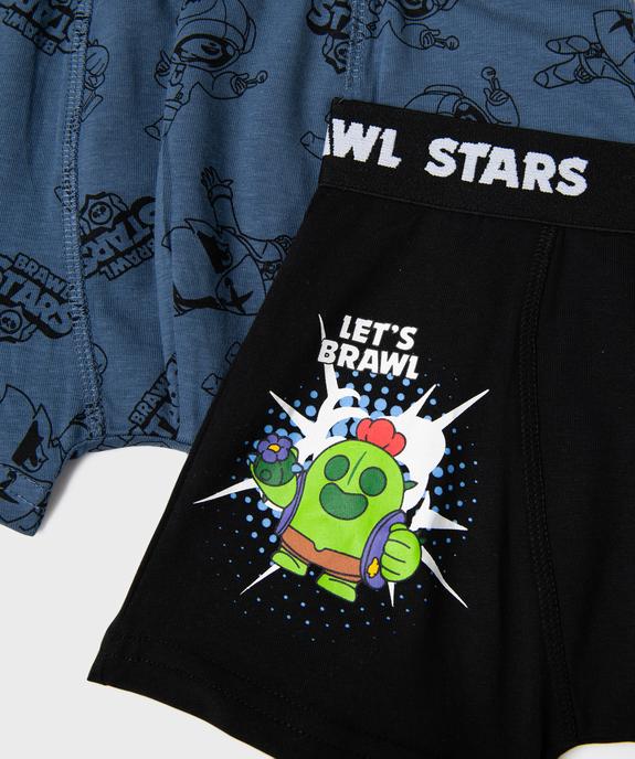 Boxer en coton stretch imprimé garçon - Brawl Stars (lot de 2) vue2 - BRAWL STARS - GEMO