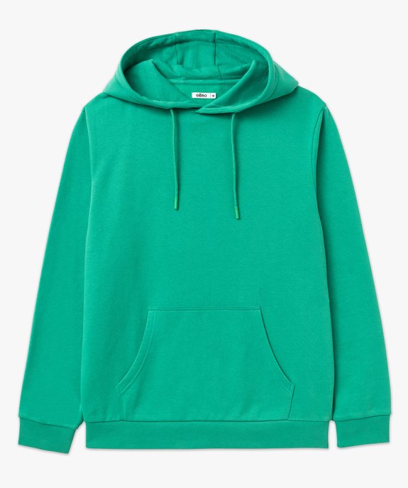 Sweat à capuche intérieur molletonné homme vue4 - GEMO 4G HOMME - GEMO