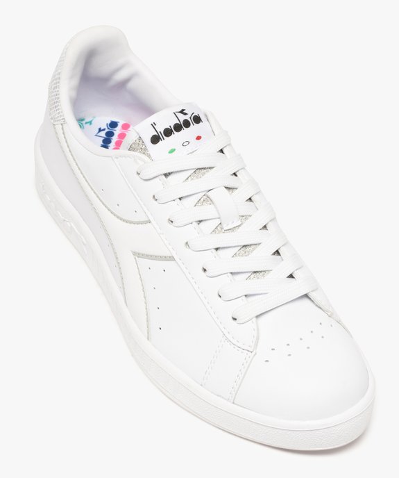 Baskets femme avec empiècements vernis - Diadora vue5 - DIADORA - GEMO