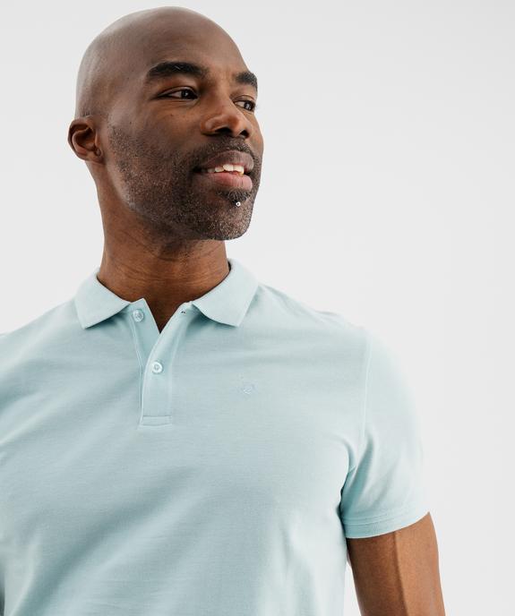 Polo à manches courtes en maille piquée homme vue3 - GEMO 4G HOMME - GEMO