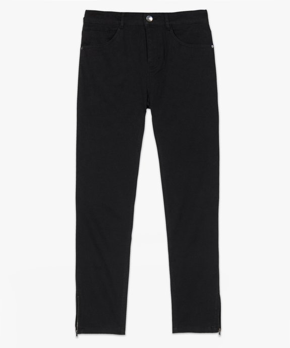 Jean femme coupe skinny 7/8ème avec bas zippés vue4 - GEMO (JEAN) - GEMO