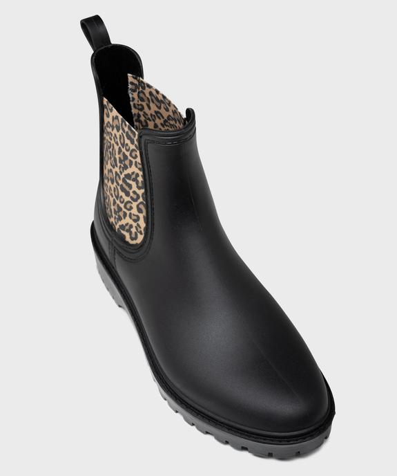 Boots de pluie avec élastiques léopard femme - Follow Me vue5 - FOLLOW ME - GEMO