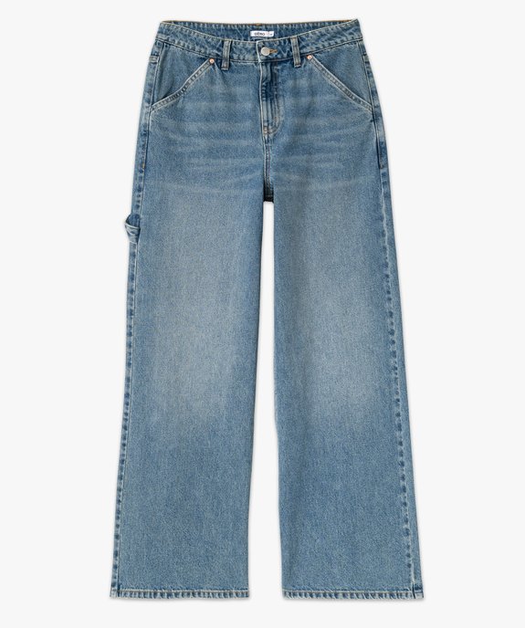 Jean wide leg délavé femme vue4 - GEMO 4G FEMME - GEMO