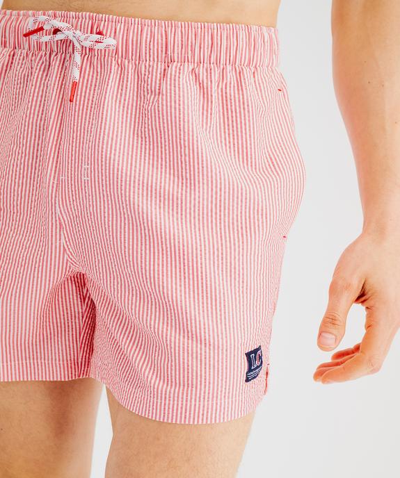 Short de bain rayé à taille élastiqué homme - LuluCastagnette vue2 - LULU CASTAGNETTE G4G D - GEMO