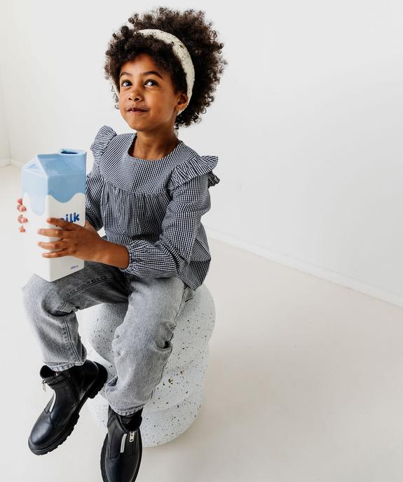 Jean slouchy à taille haute ajustable fille vue9 - GEMO (ENFANT) - GEMO