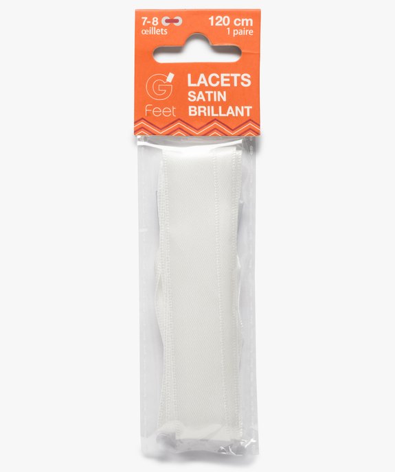 Lacets rubans en satin unis vue2 - GEMO(ENTRETIEN) - GEMO
