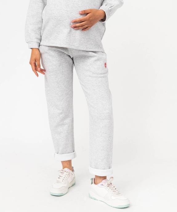 Pantalon de jogging femme spécial maternité vue1 - GEMO (MATER) - GEMO