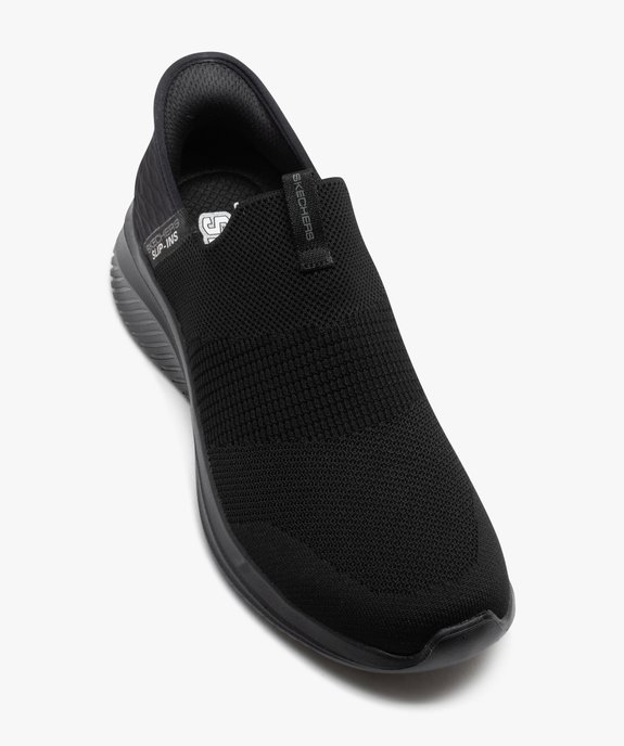 Baskets homme unies en maille sans lacets - Skechers vue5 - SKECHERS - GEMO