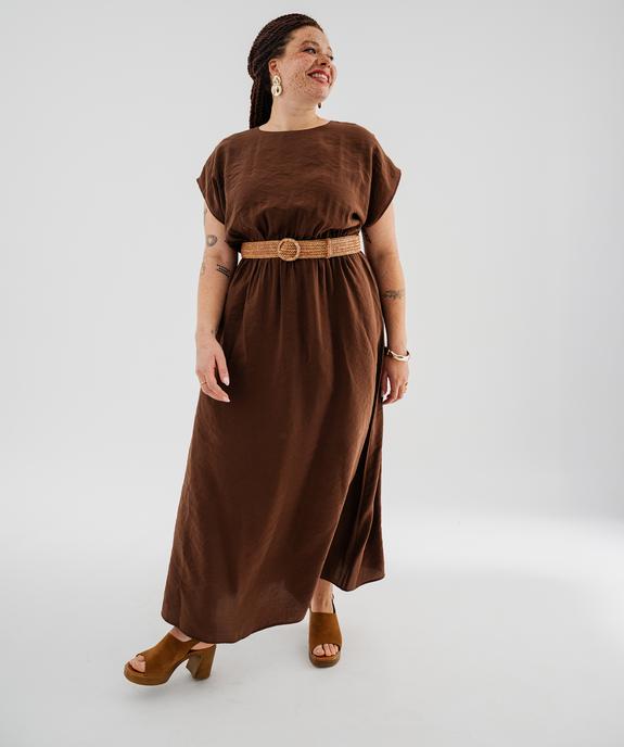 Robe longue sans manches légère et fluide femme grande taille vue4 - GEMO 4G GT - GEMO