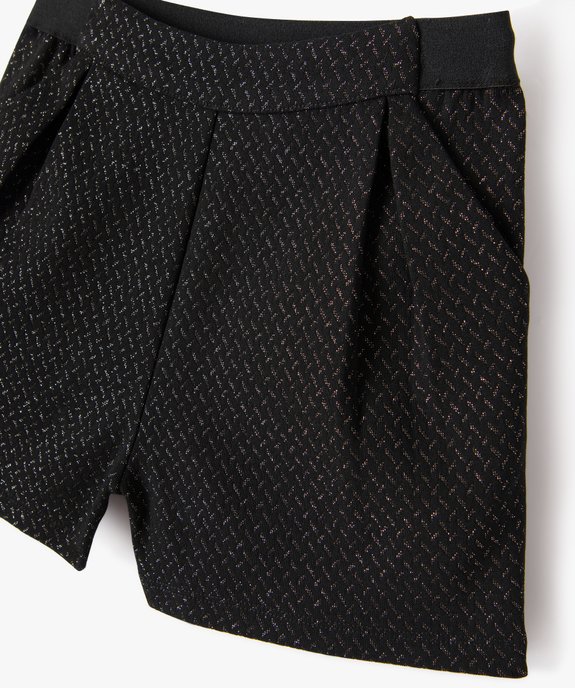 Short pailleté fille avec taille élastique vue2 - GEMO (ENFANT) - GEMO