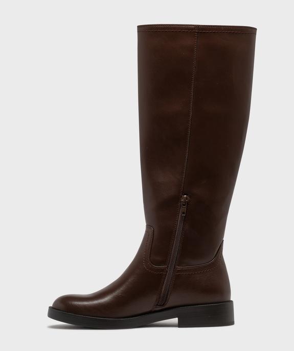 Bottes cavalières à petite boucle décorative femme - Follow Me vue4 - FOLLOW ME - GEMO