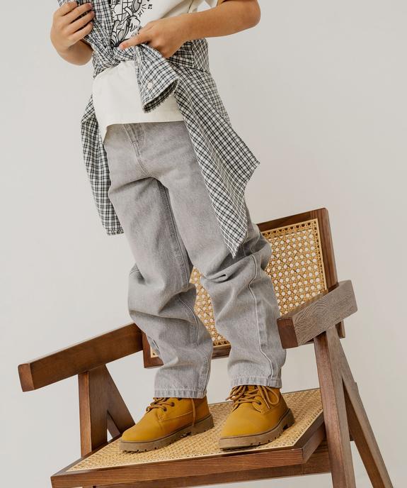 Jean Wide leg avec taille ajustable garçon vue5 - GEMO 4G GARCON - GEMO