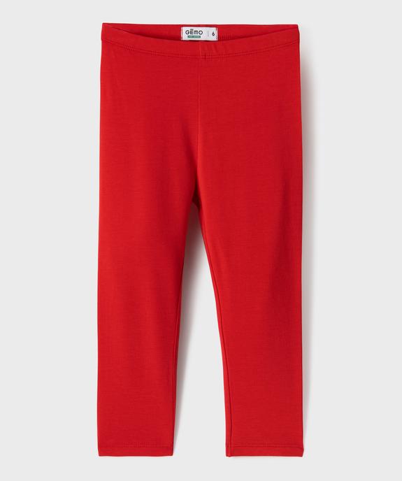 Legging 7/8ème uni à taille élastiquée fille vue7 - GEMO (ENFANT) - GEMO