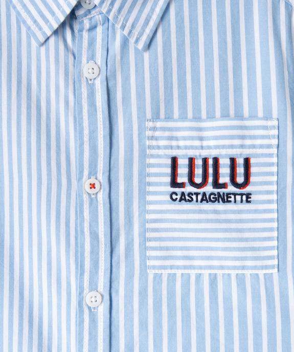 Chemise manches longues à rayures et imprimé garçon - LuluCastagnette vue5 - LULUCASTAGNETTE - GEMO