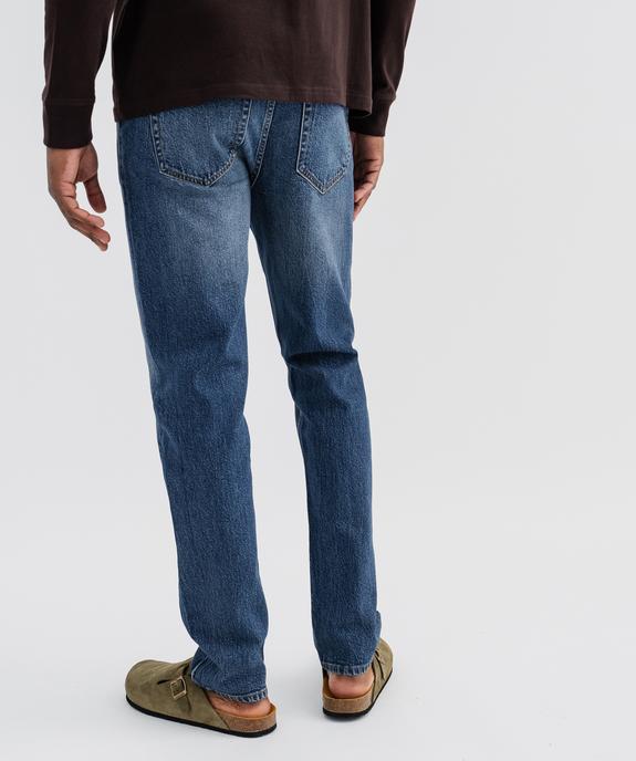 Jean straight en denim extensible homme vue3 - GEMO 4G HOMME - GEMO