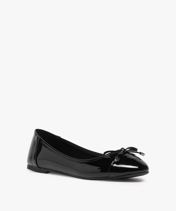Ballerines femme à talon plat unies et vernies  vue2 - GEMO(URBAIN) - GEMO