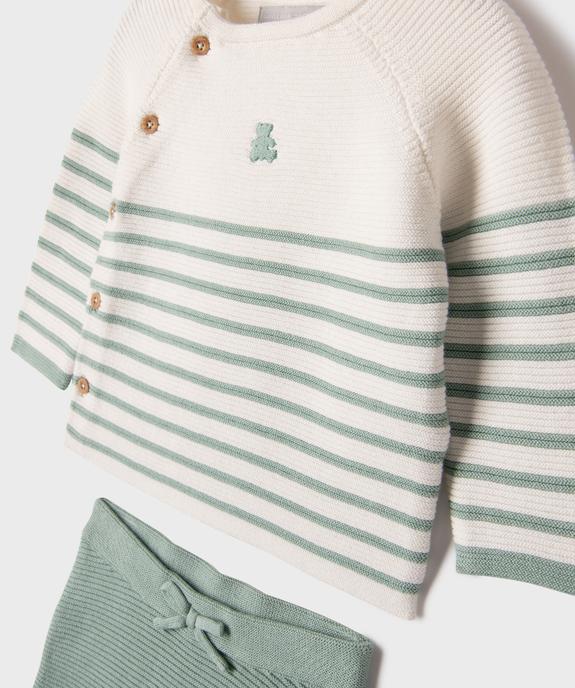 Ensemble 2 pièces bébé brassière et pantalon - LuluCastagnette vue2 - LULUCASTAGNETTE - GEMO